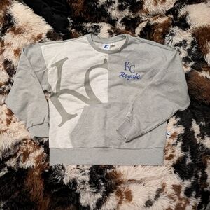 STARTER Gray KC Royals Sweatshirt